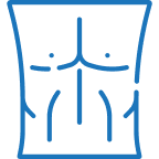 Camouflage scar in chest area